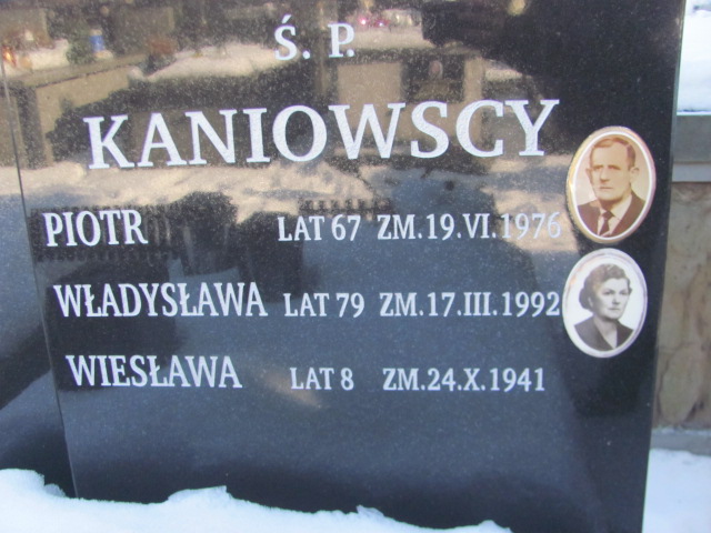 Piotr Kaniowski Częstochowa Kule - Grobonet - Wyszukiwarka osób pochowanych