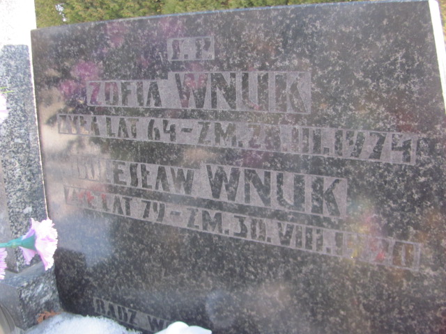 Andrzej Wnuk 1943 Częstochowa Kule - Grobonet - Wyszukiwarka osób pochowanych