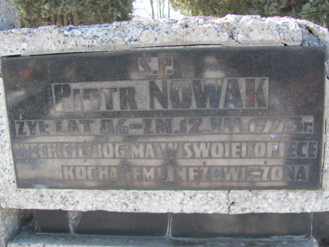 Piotr Nowak Częstochowa Kule - Grobonet - Wyszukiwarka osób pochowanych